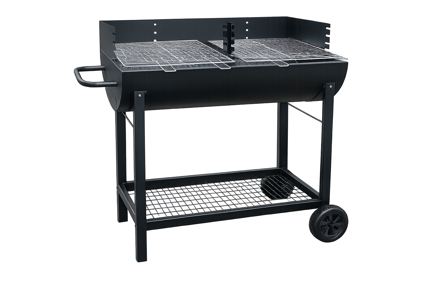 Rostilj BBQ metalni crni 2 tocka 86x48x94 cm – Garden Centar BiH