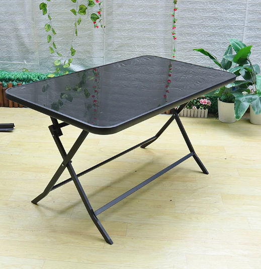 STOL 1,20 X 0,70 CRNI SKLOPIVI