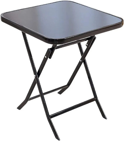 STOL 60X60 CM CRNI SKLOPIVI