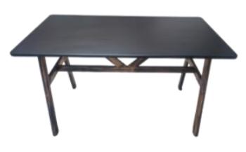 STOL DRVENI CRNI 70X120X73 CM Y2123