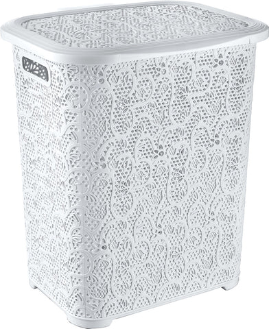 Korpa za veš sa poklopcem PVC-Rattan design