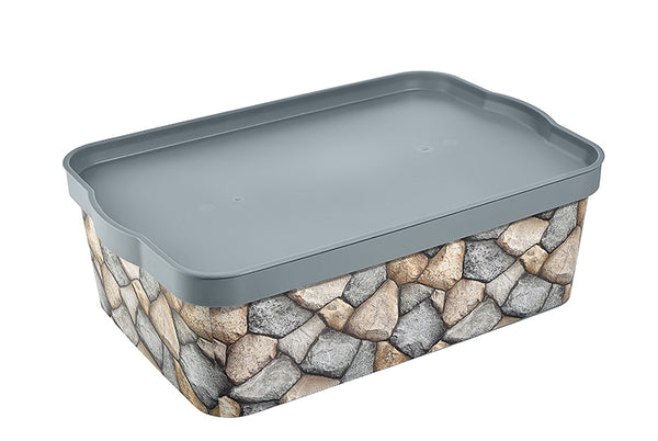 POSUDA ČETVRTASTA PVC SA POKLOPCEM 2,3L- 21X13X11 cm